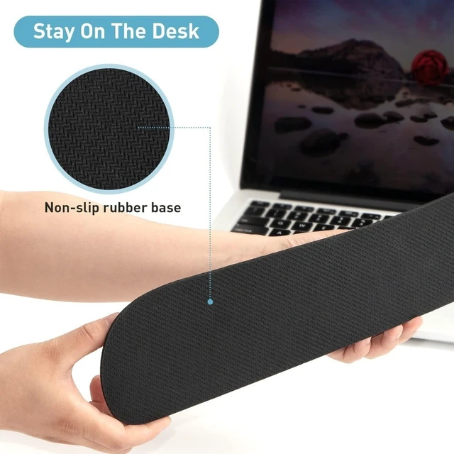 Alt view image 4 of 6 - Memory Foam Keyboard Wrist Rest Pad Set for Computer Typing Pain Relief Home