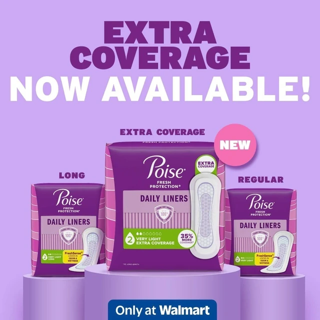 Alt view image 2 of 4 - Daily Incontinence Panty Liners, 2 Drop Very Light Absorbency, Long, 81 Count
