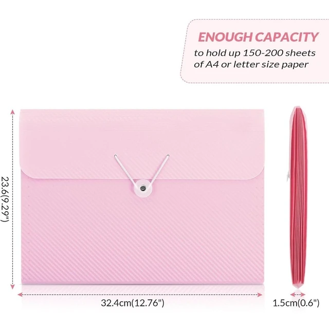 Alt view image 3 of 4 - Expanding File Folder 7 Pocket Letter Size Accordion Organizer Document Holder