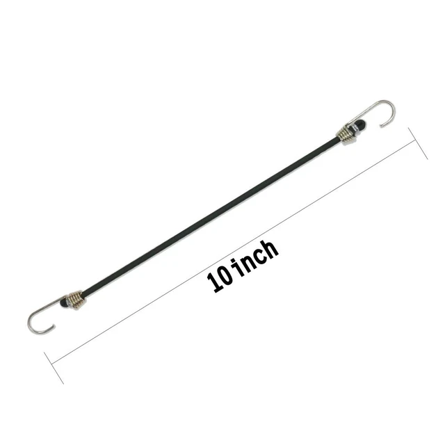 Alt view image 6 of 6 - Mini Bungee Cords with Hooks 10 Inch 20 Pack Stretchable Elastic Tie Down Straps