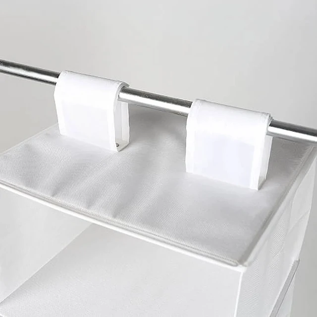 Alt view image 5 of 6 - Non-Woven Hanging Closet Organizer with 6 Shelves, Adjustable Shelf Divider,