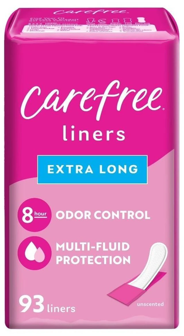 Main image of Extra Long Unscented Panty Liners for Women 93 Count Daily Protection