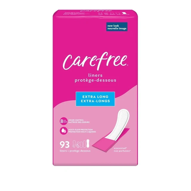 Alt view image 2 of 6 - Extra Long Unscented Panty Liners for Women 93 Count Daily Protection