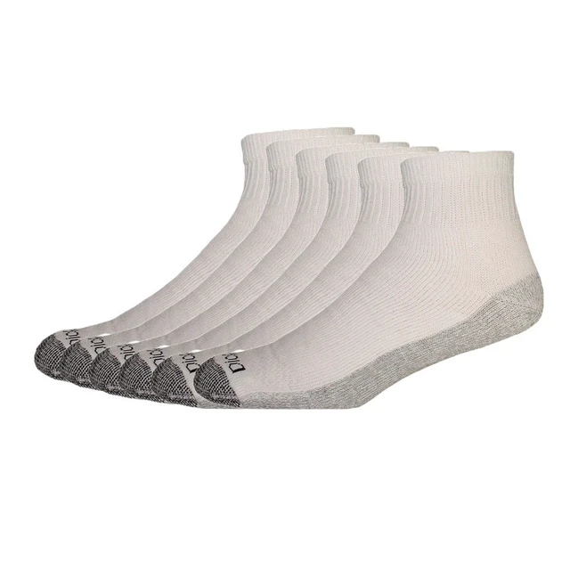 Alt view image 3 of 6 - Men's Cotton Ankle Socks 6-Pack Low Cut Casual Comfort Athletic Quarter Socks