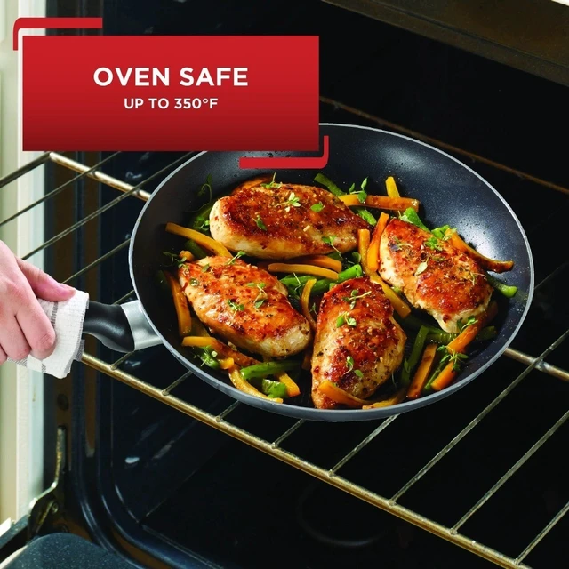 Alt view image 6 of 6 - Nonstick Frying Pan Skillet 8 Inch Grey Easy Care Dishwasher Safe Induction