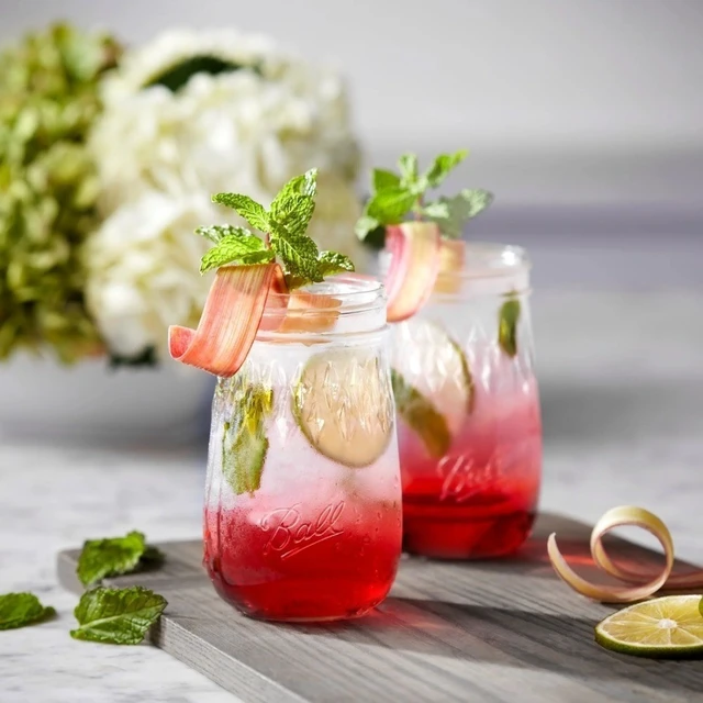 Alt view image 3 of 6 - 16 oz Mason Jar Drinking Gllasses 4-Pack with Lids for Canning Storage and DIY