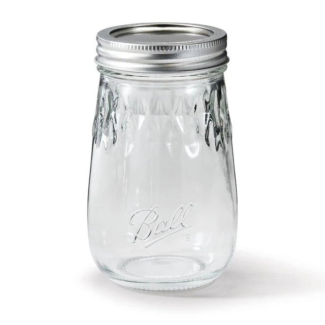 Alt view image 6 of 6 - 16 oz Mason Jar Drinking Gllasses 4-Pack with Lids for Canning Storage and DIY