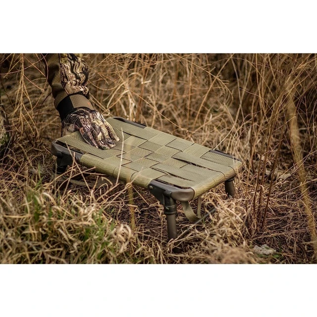 Alt view image 4 of 6 - Folding Legs Turkey Hunting Chair with Nylon Webbed Seat Portable Compact