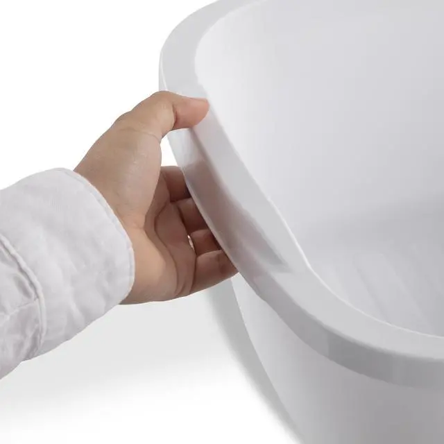 Alt view image 4 of 7 - (2 pack) Sterilite 12 Qt. Dishpan, Multi-Purpose Plastic Wash Tub, Kitchen, Sink, White