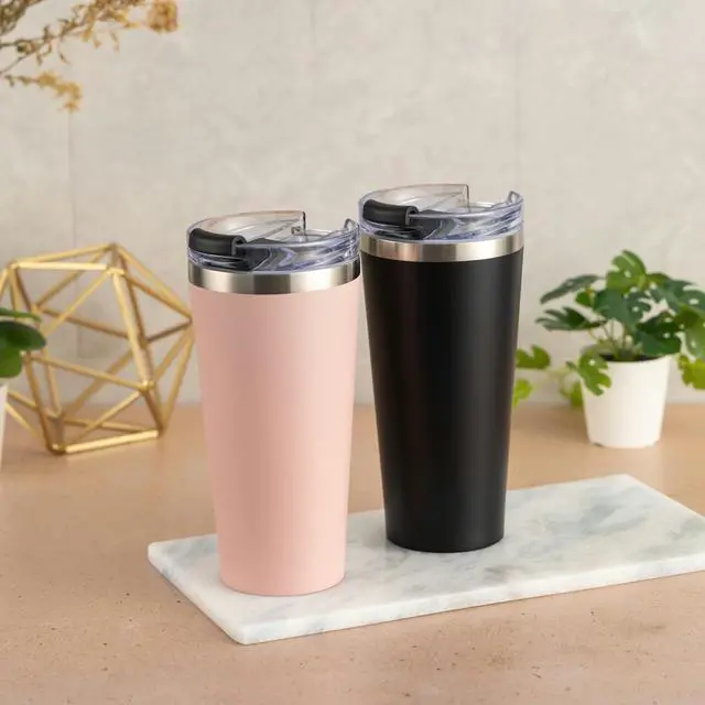 Alt view image 2 of 6 - Mainstays 20 oz Stainless Steel Tumbler, Blush