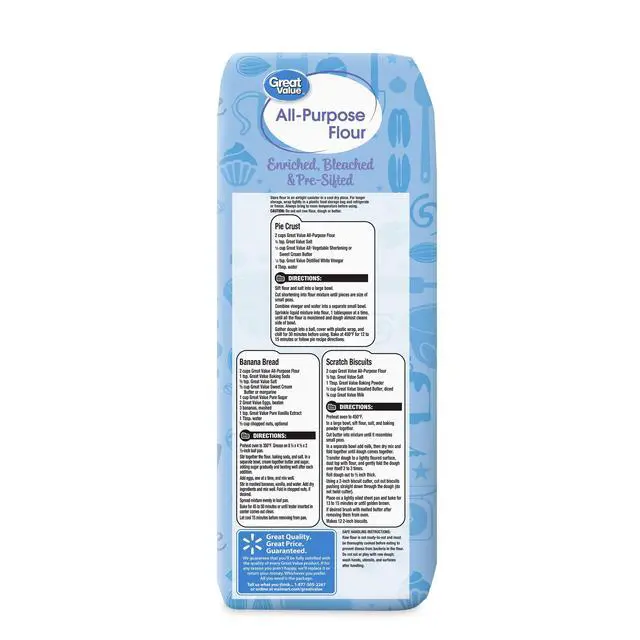 Alt view image 4 of 4 - Great Value All-Purpose Flour, 10 lb Bag