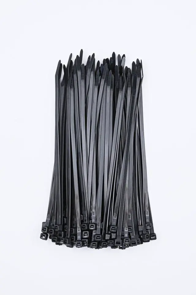 Alt view image 5 of 7 - Hyper Tough 8 inch 75lb Cable Ties UV Resistant Black 100 Count