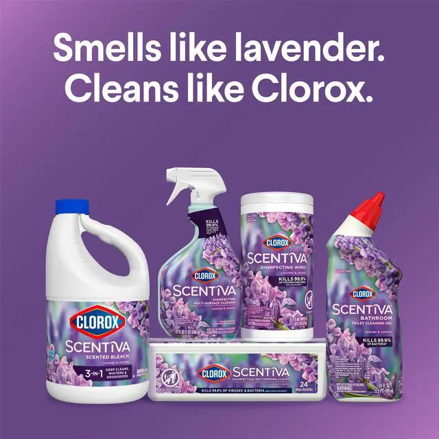 Alt view image 6 of 6 - Clorox Scentiva Scented Bleach, Lavender & Jasmine, 81 fl oz