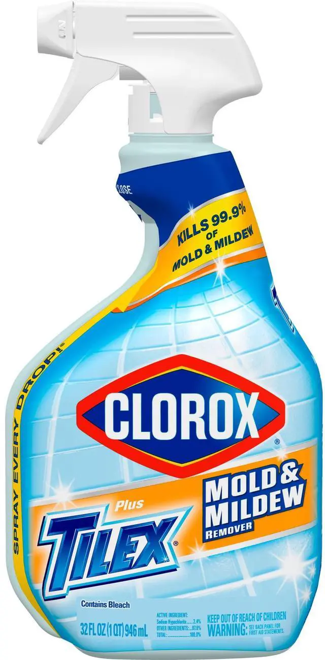 Alt view image 2 of 6 - Clorox Mold & Mildew Remover Plus Tilex Bathroom Cleaner Spray, 32 fl oz
