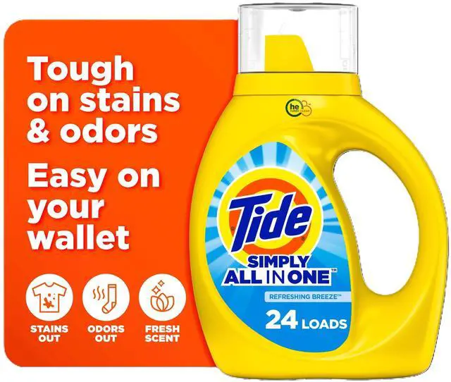 Main image of Simply Liquid Laundry Detergent, Refreshing Breeze, 24 Loads, 32 fl oz