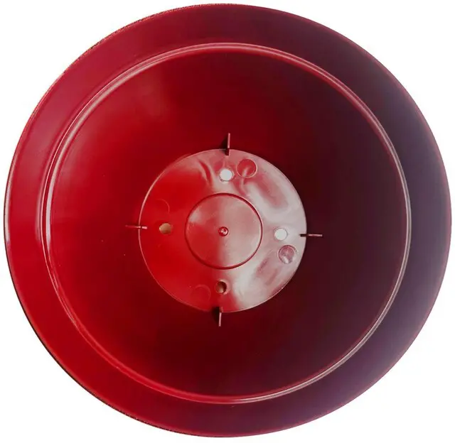Alt view image 2 of 7 - Jacinto Recycled Plastic Planter, 8 inch Opening Diameter, Red Color
