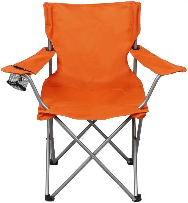 Main image of Ozark Trail Quad Folding Camp Chair with Cup Holder, Bright Orange