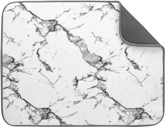 Alt view image 3 of 6 - Mainstays Microfiber Dish Drying Mat, 18 in x 24 in, Marble