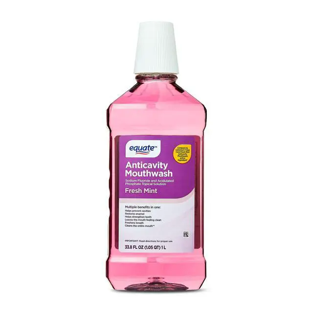 Alt view image 2 of 6 - Equate Anticavity Mouthwash, Fresh Mint, 1 L