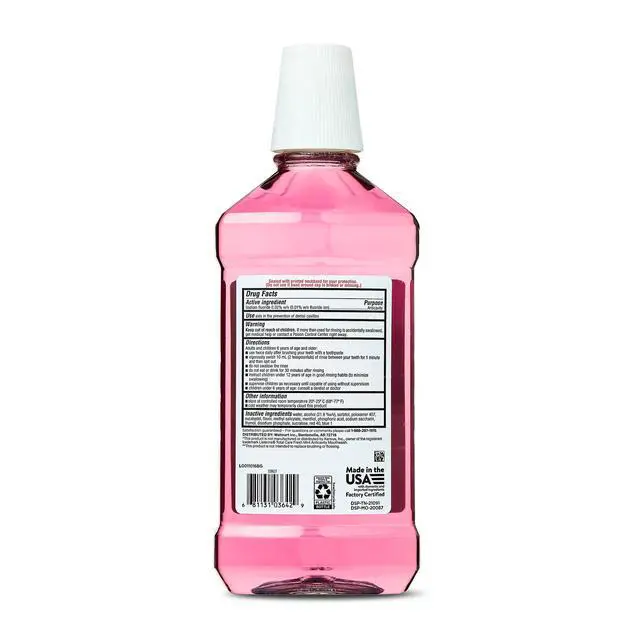 Alt view image 3 of 6 - Equate Anticavity Mouthwash, Fresh Mint, 1 L