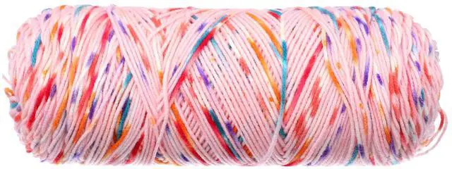 Main image of Red Heart Super Saver Medium Acrylic Yarn, Speckle Bubblegum, 10oz 482yd-Fast shipping