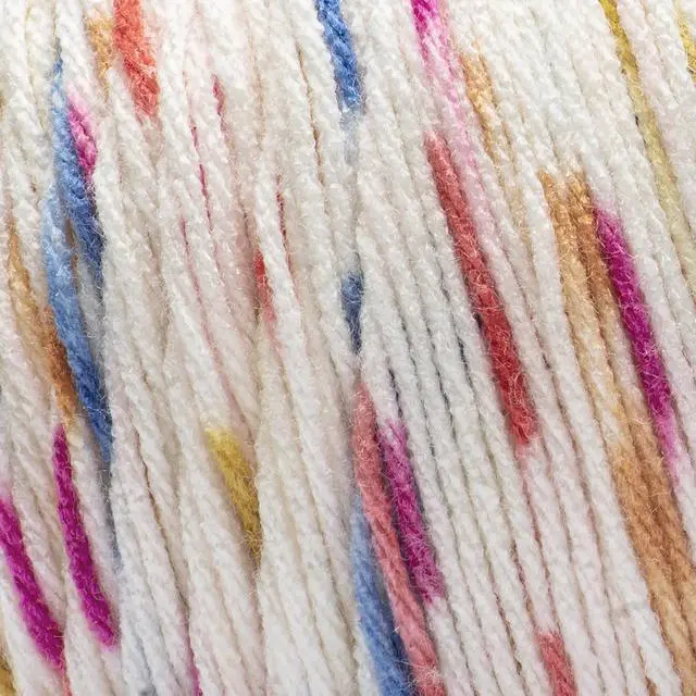 Alt view image 4 of 4 - Red Heart Super Saver Medium Acrylic Yarn, Speckle White, 10oz 482yd-Fast shipping