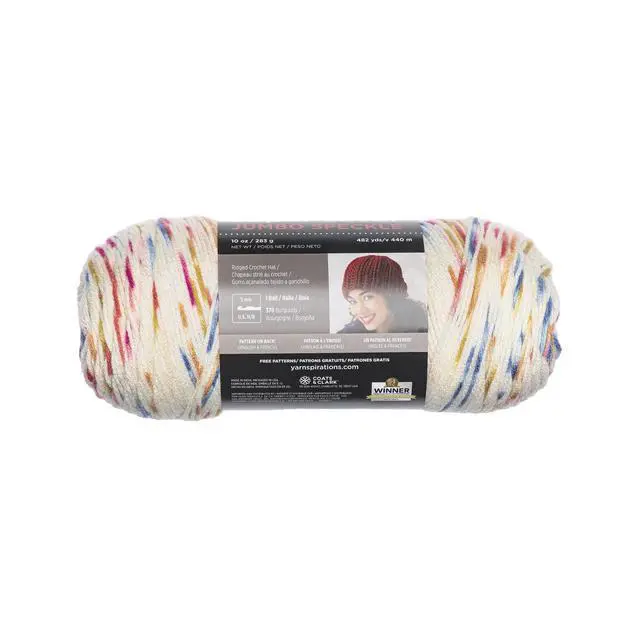Alt view image 2 of 4 - Red Heart Super Saver Medium Acrylic Yarn, Speckle White, 10oz 482yd-Fast shipping