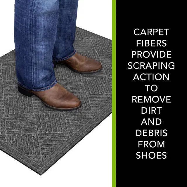 Alt view image 3 of 6 - Mainstays Crosshatch Mat, 24"x36", Smoke-Fast shipping