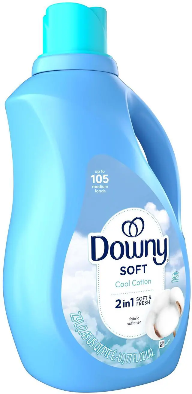 Main image of Downy Liquid Fabric Softener, Cool Cotton Scent, 77 fl oz, 105 Loads-Fast shipping