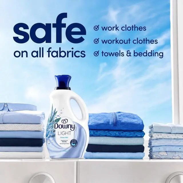 Alt view image 3 of 7 - Downy Gentle Soft + Fresh Liquid Fabric Softener, Ocean Mist Scent, 44 fl oz, 66 Loads-Fast shipping