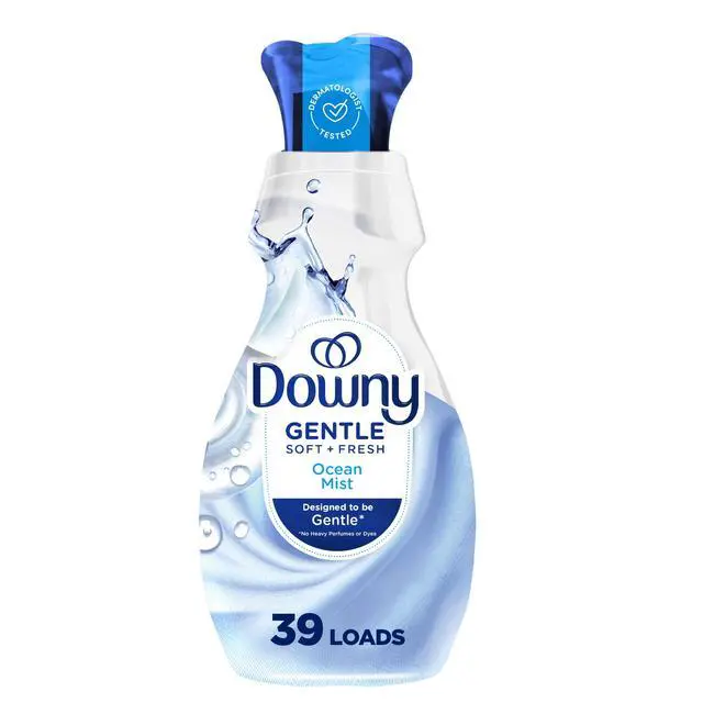 Alt view image 2 of 7 - Gentle Soft + Fresh Liquid Fabric Softener, Ocean Mist Scent, 26 fl oz, 39 Loads-Fast shipping