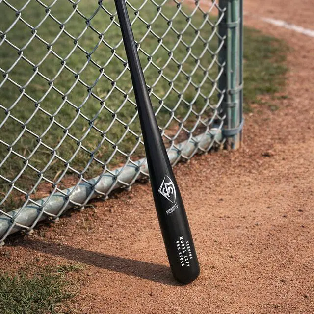 Alt view image 4 of 6 - Louisville Slugger Ultimate Plastic Bat and Ball Combo 34" Replica Bat with Authentic Wood Look, Safe Backyard Baseball Set for Kids & Adults