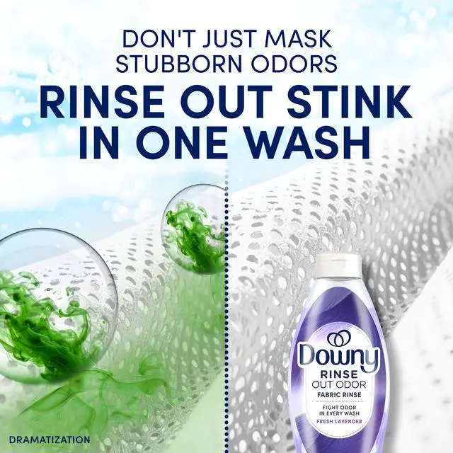 Alt view image 7 of 7 - Downy Rinse Out Odor Laundry Rinse, Tackles Tough Odors and Refreshes, Fresh Lavender Scent, 25.5 fl oz