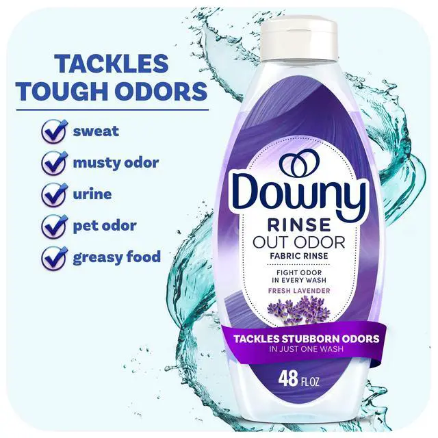 Alt view image 2 of 7 - 48 fl oz Rinse Out Odor Laundry Rinse, Tackles Tough Odors and Refreshes, Fresh Lavender Scent