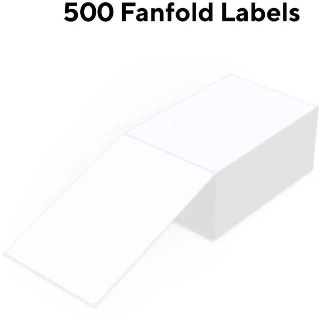 Main image of Core Innovations 4" x 6" Direct Thermal Shipping Labels 500 Fanfold Perforated Labels for Packages, Ultra-Strong Adhesive