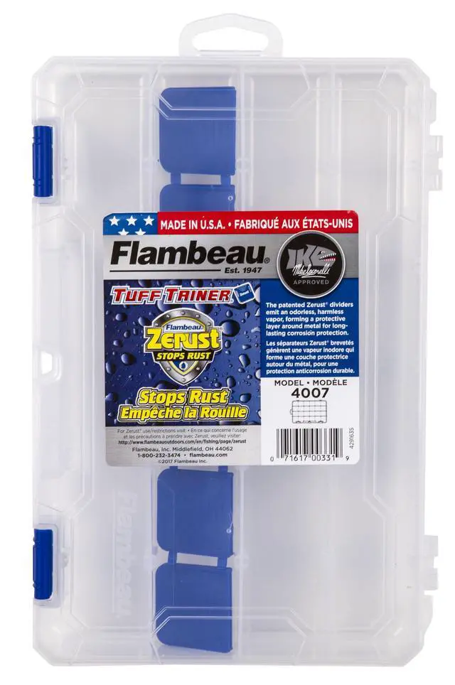 Alt view image 7 of 7 - (2 pack) Flambeau Outdoors 4007 Tuff Tainer® - 24 Compartments (Includes (12) Zerust® dividers)