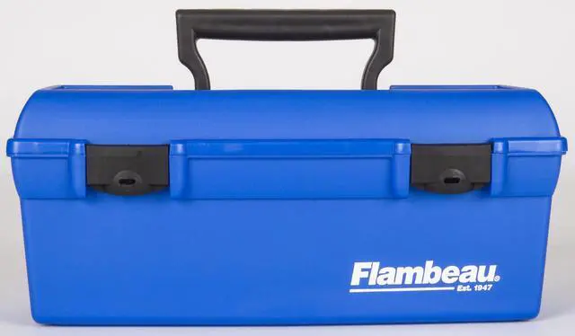 Alt view image 4 of 5 - Flambeau Outdoors, 6009TD Lil Brute Fishing Tackle Box with Lift-Out Tray, Blue, 13 inches Long, Plastic