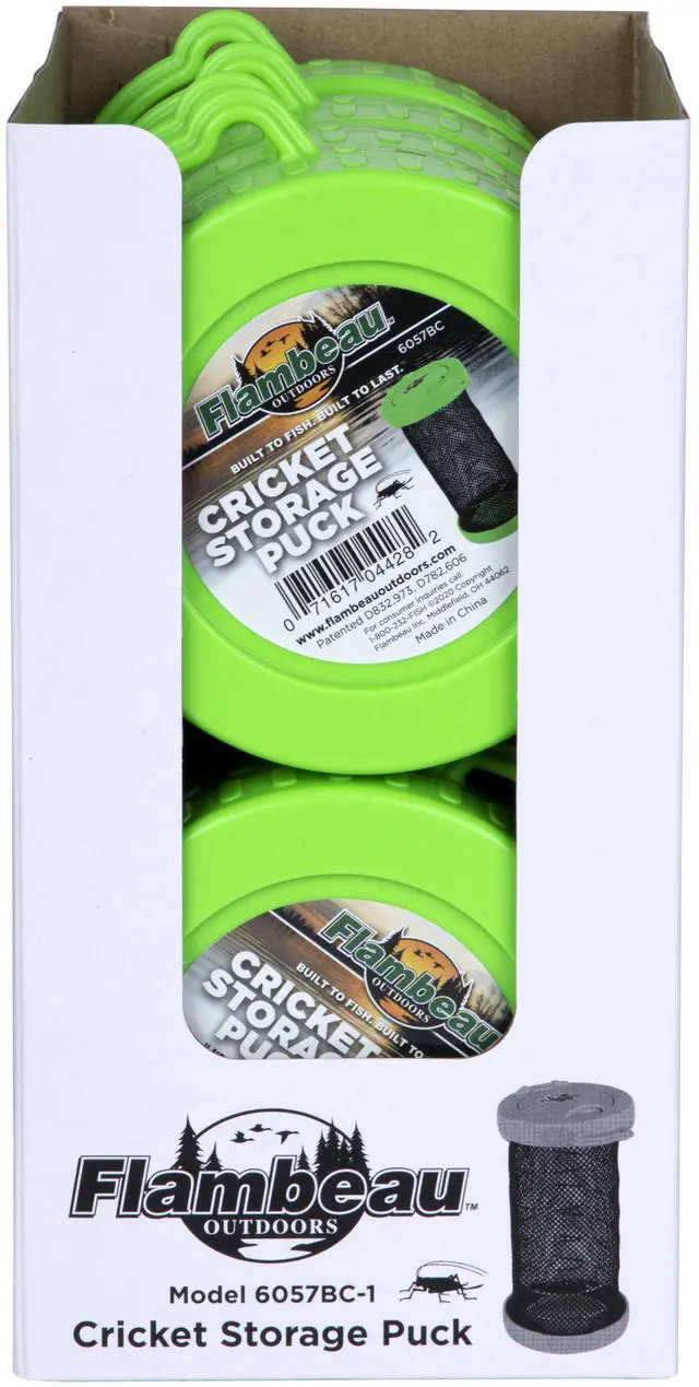 Alt view image 4 of 6 - Flambeau Outdoors, Cricket Storage Puck, Collapsible, 6057BC, 1 Piece, Live Bait Storage, Plastic