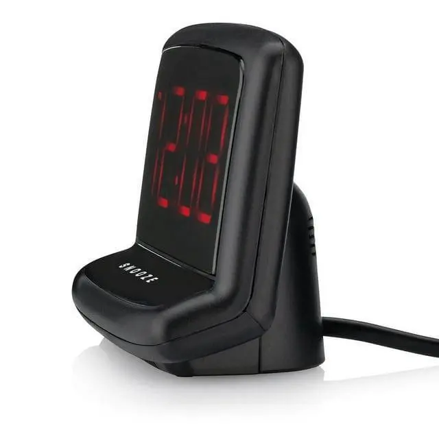 Alt view image 2 of 6 - Mainstays Black Electric Digital Deep Sleep Alarm Clock with Large 1.4 LED Display (Model# 71035MS)