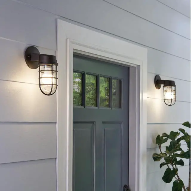 Alt view image 3 of 5 - (2 pack) Great Value A19 Dusk to Dawn Auto On/Off LED Light Bulb, 9-Watt (60W Equivalent) E26 Medium Base