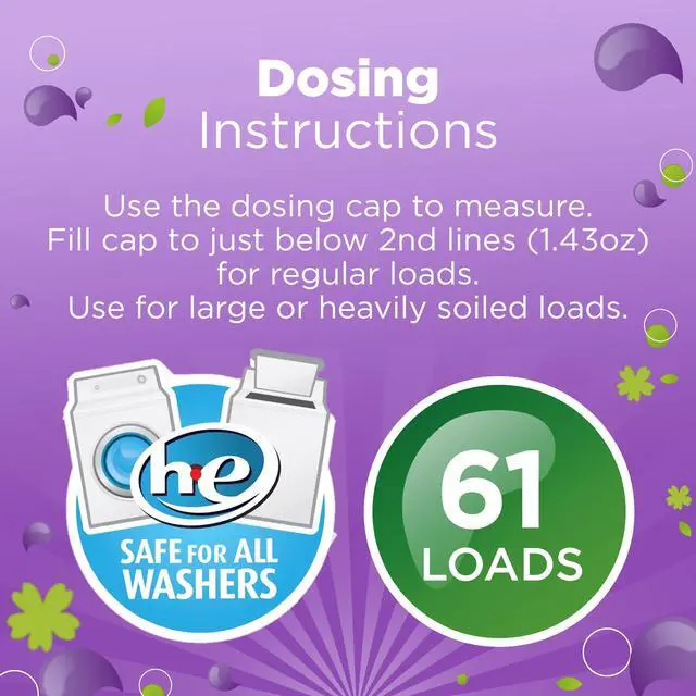 Alt view image 3 of 5 - Great Value Ultimate Fresh Laundry Detergent, Twilight Dreams, 88 fl oz, 61 Loads