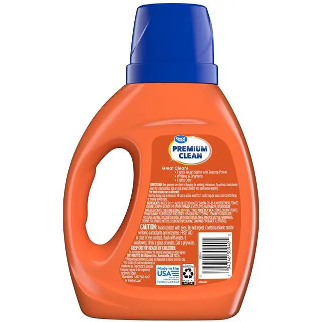 Alt view image 3 of 5 - Great Value Premium Clean Original Laundry Detergent 34 fl oz, 25 loads