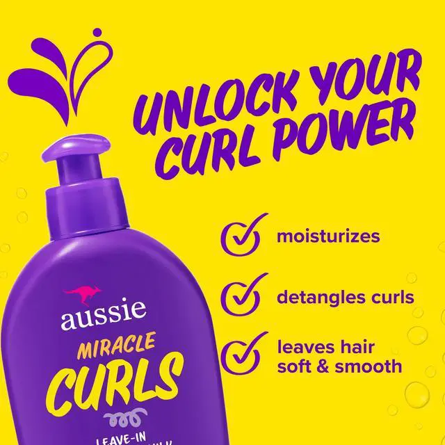 Alt view image 3 of 6 - Aussie Miracle Curls Leave-in Detangling Milk, for Curly Hair Types Paraben Free, 6.7 fl oz
