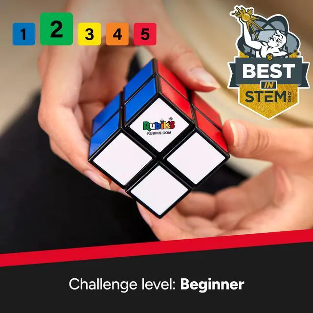 Alt view image 3 of 4 - Rubik's Mini, Original 2x2 Rubik's Cube 3D Puzzle Fidget Cube