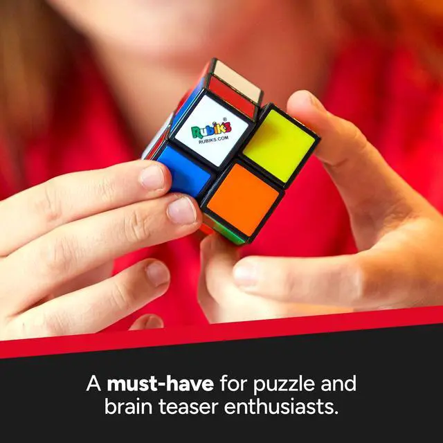 Alt view image 4 of 4 - Rubik's Mini, Original 2x2 Rubik's Cube 3D Puzzle Fidget Cube
