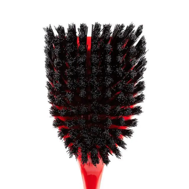 Alt view image 4 of 6 - Libman High Power Red and Black Long Handle Scrub Brush 3.75 Inch Width-Fastest Shipping