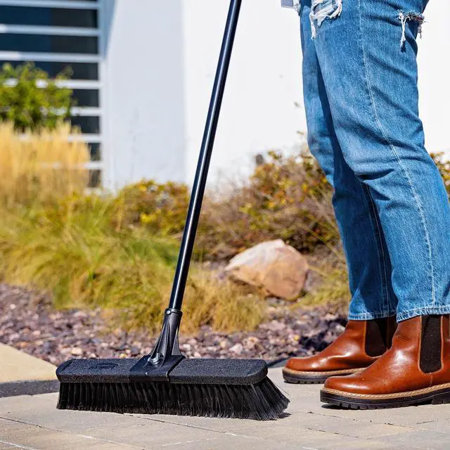 Alt view image 2 of 6 - Libman 18" Multi-Surface High Power Push Broom with Steel Handle