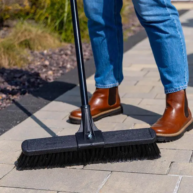 Alt view image 5 of 6 - Libman 18" Multi-Surface High Power Push Broom with Steel Handle