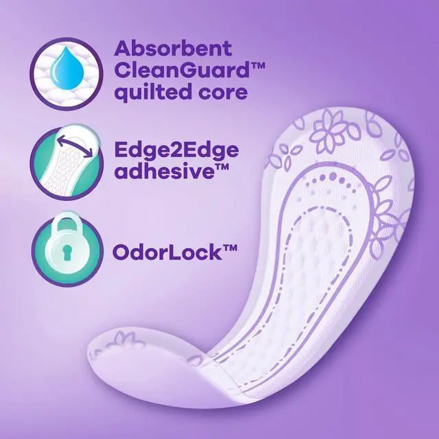 Alt view image 4 of 4 - Always Panty Liners, Daily Protect, Regular Length, Unscented liners, 48 Count-Fastest Shipping