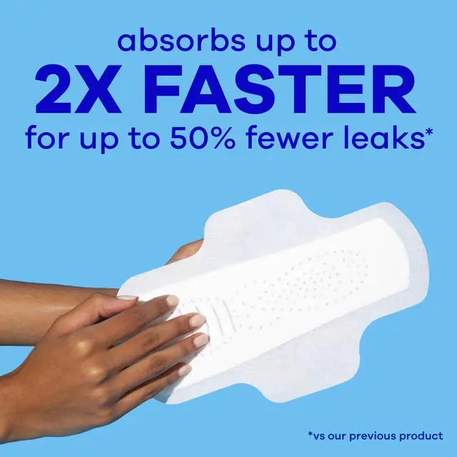 Alt view image 2 of 7 - Always Infinity Feminine Pads, Size 3, Extra Heavy, Wings, Unscented, 28 Count-Fastest Shipping